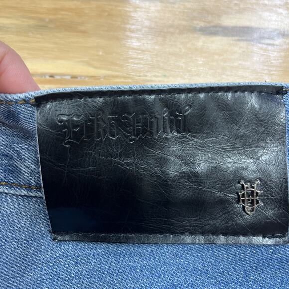 Vintage Ecko Unltd Denim Shorts Jorts Men Size 40 Blue Baggy Y2K Hip Hop Skater - Picture 7 of 15